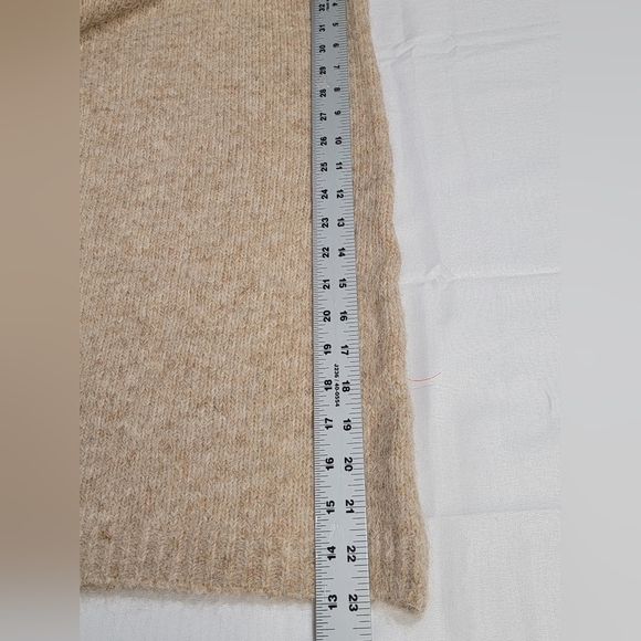 Topshop Knitted Crew Neck Sweater In Oat Womens Size Small (4-6) - Picture 9 of 12